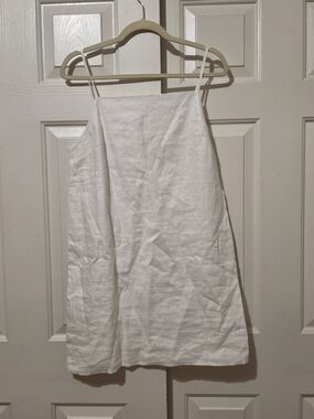 long white dress Long Sleeve White Chiffon Long Formal Dress Off White / Large main image 0
